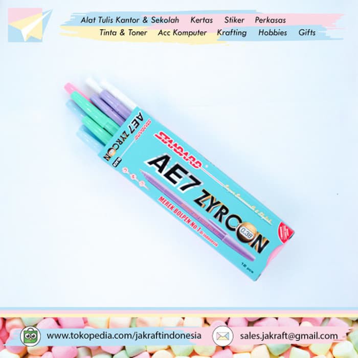 

NEW SALE GROSIR - PULPEN BOLPEN PEN STANDARD AE7 0.38 MM ZYRCON TEKNOLOGI BARU