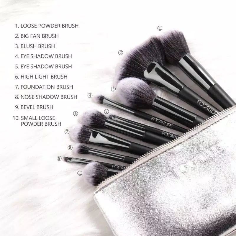 ❤Miss.Vinka❤ ORIGINAL 100% Brush makeup Focallure isi 6 dan 10