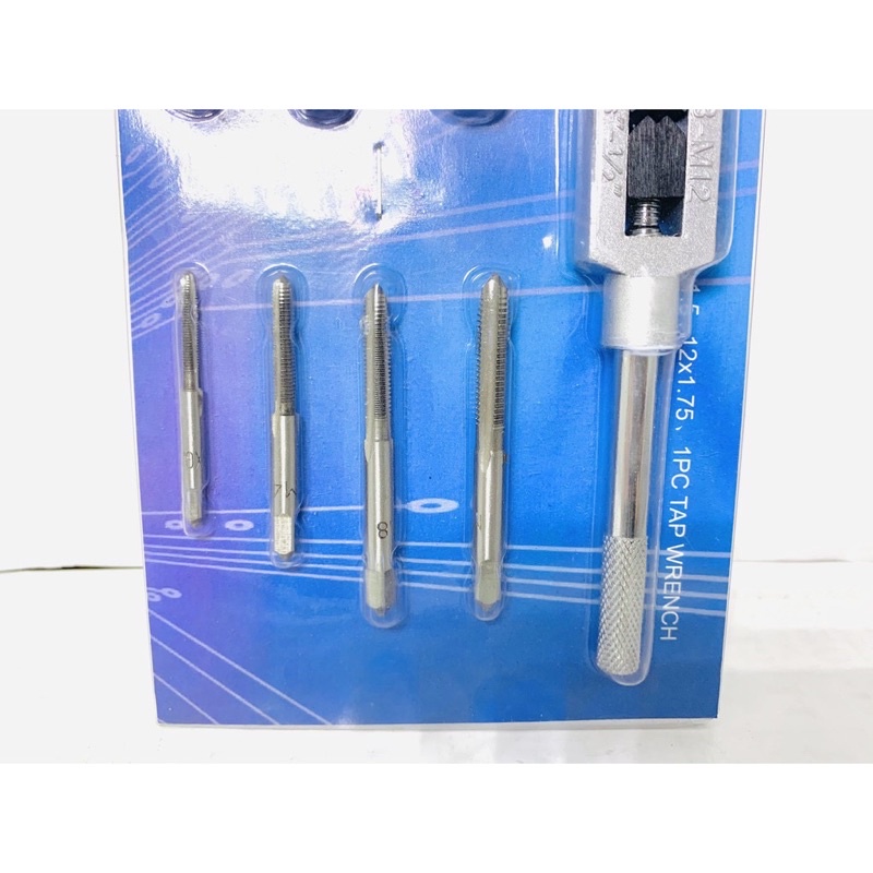 TAP DRAT Set 8 Pcs Alat Snei Drat Set Gagang Dan Tap Drat Tap and Dies Set Benz