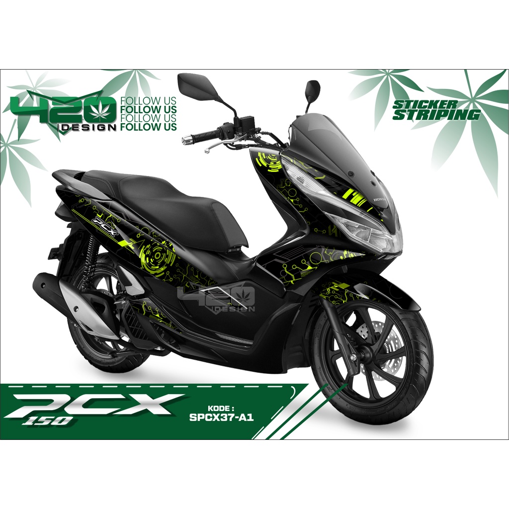 PCX-150 List Striping Sticker Variasi Motif Unik /Striping Sticker Custom Body HONDA PCX-150