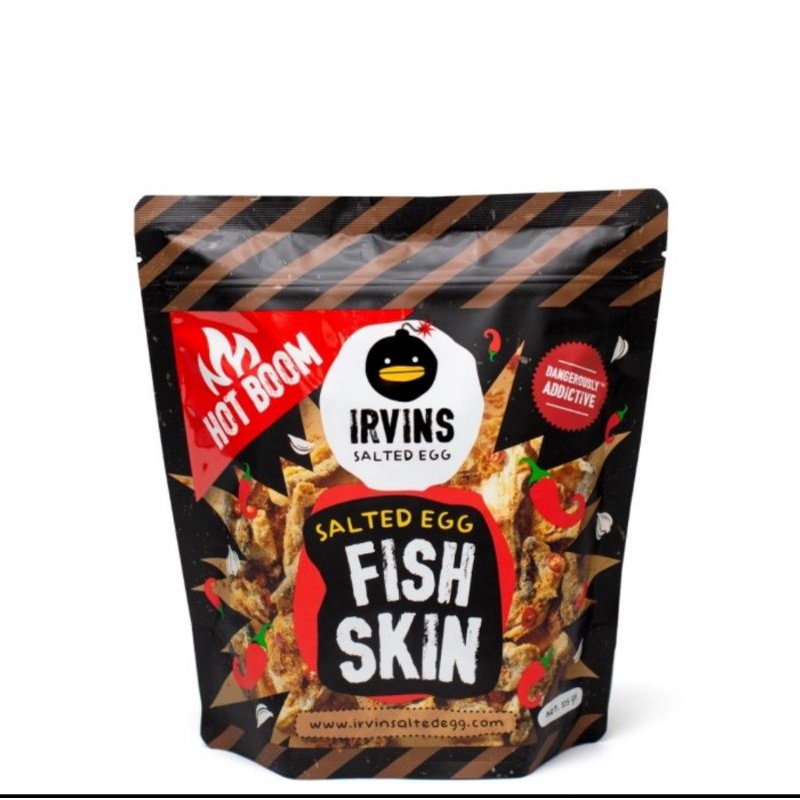 

HOT BOOM IRVINS SALTED EGG FISH SKIN SPICY (105 gr)