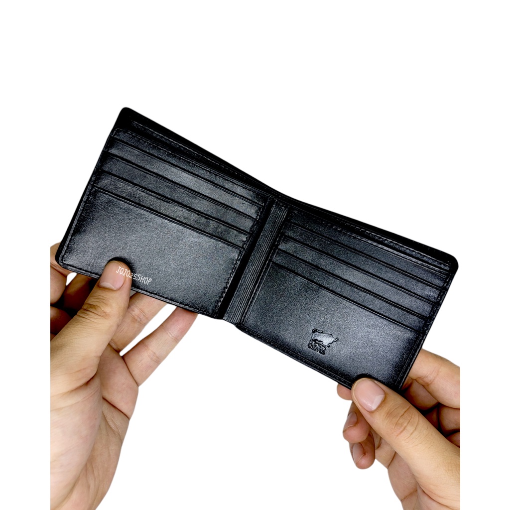 DOMPET PENDEK LIPAT IMPORT PRIA KULIT ASLI BRANDED BB 56 HITAM