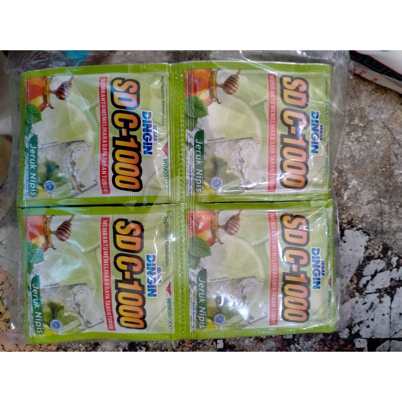 segar dingin c1000 sachet isi 24pcs.