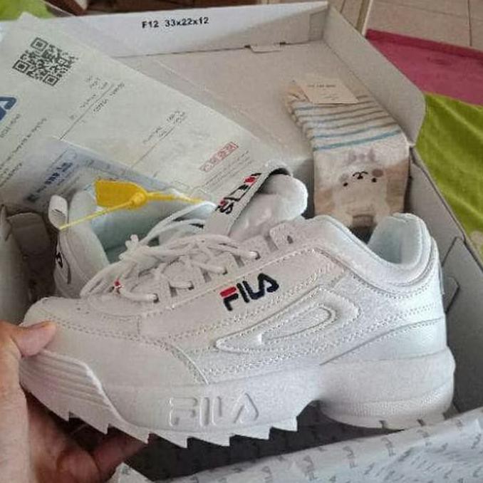Barang Berkualitas Sepatu Fila Disruptor II Korea / Sepatu Wanita Sneakers CUCI GUDANG