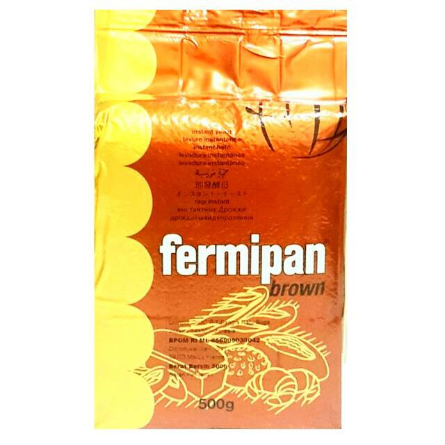 Ragi Instant Fermipan Brown kemasan 500 gr