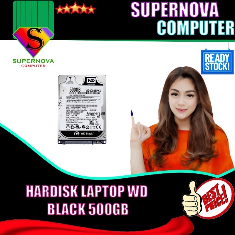 HARDISK LAPTOP WD BLACK 500GB