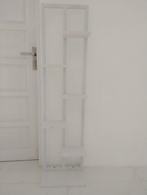 Rak Bunga Besi Kayu 6 Lantai