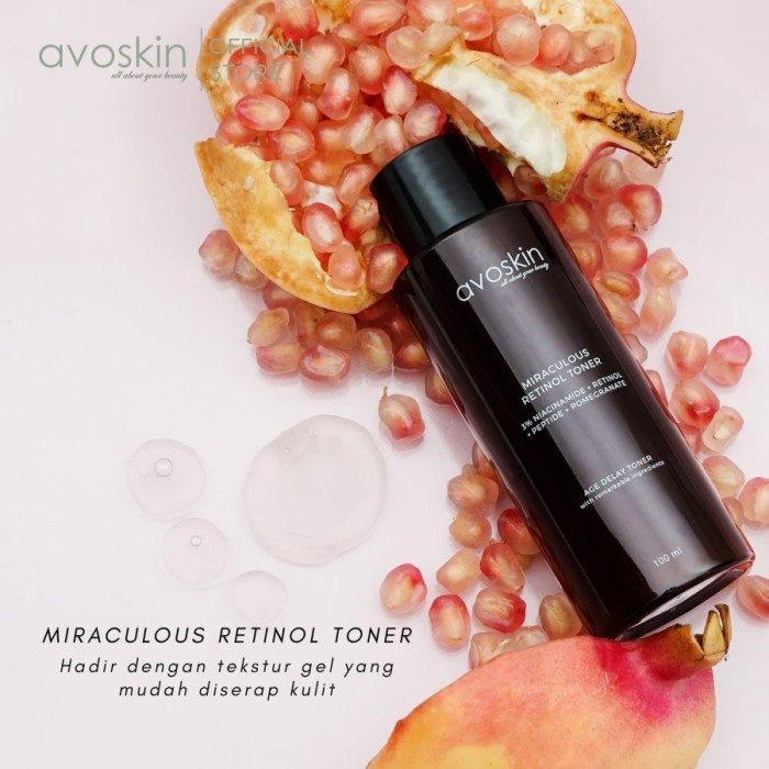 Toner Wajah Bpom Avoskin Miraculous Retinol Toner 100ml