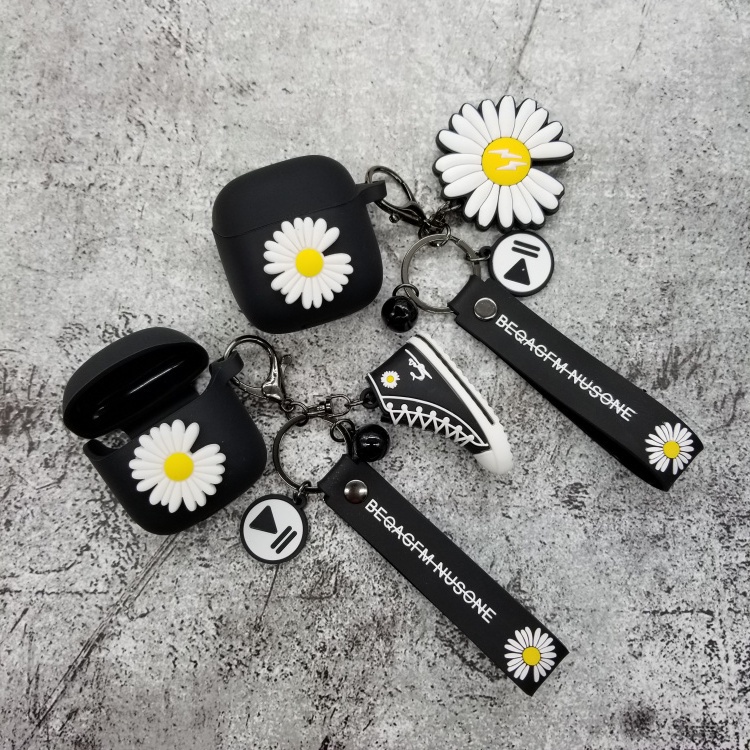 Casing Silikon Motif Bunga Krisan Lucu Untuk Earphone Bluetooth JBL TUNE 225TWS 220TWS