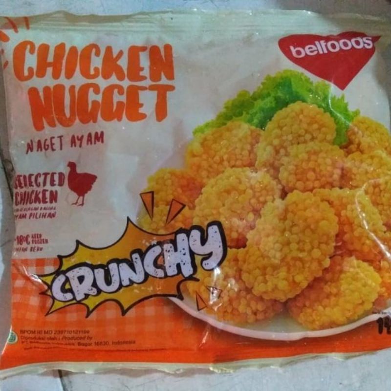 Jual Belfoods Chicken Nugget Crunchy Belfoods 140gr | Shopee Indonesia