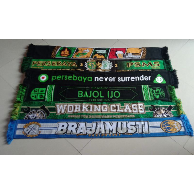 Syal Scarves Sepakbola Indonesia Persebaya PSIM