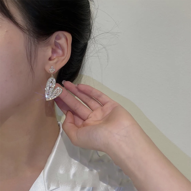 Anting Tusuk Sterling Silver 925 Desain Mahkota Hias Zircon Untuk Wanita