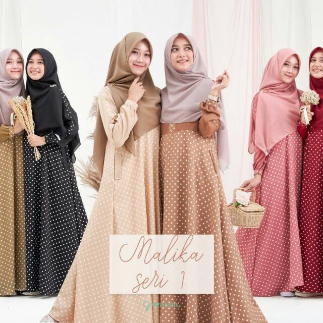 Gamis Lucu Polkadot Malika Dress by Greenism