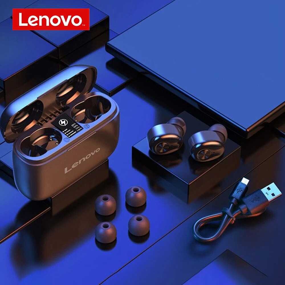 Lenovo TWS Earphone True Wireless Bluetooth 5.0 Charging Dock - HT18