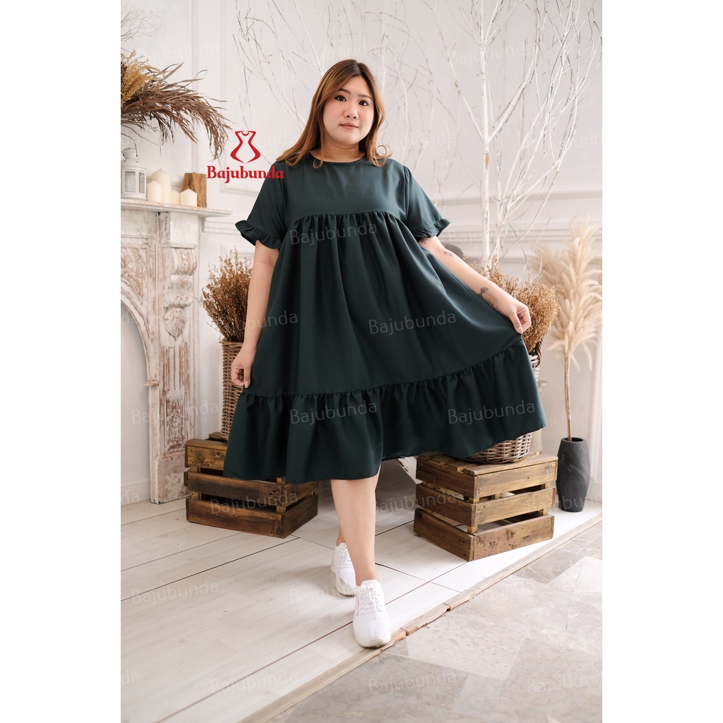 LD 120 DRESS JUMBO BAJU BIG SIZE POPPY