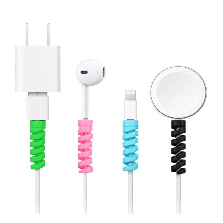 PA Cable Saver TWIST/ Cable Protector SPIRAL / Pelindung Ujung Kabel (Android &amp; Apple) MULTIFUNGSI / SS063