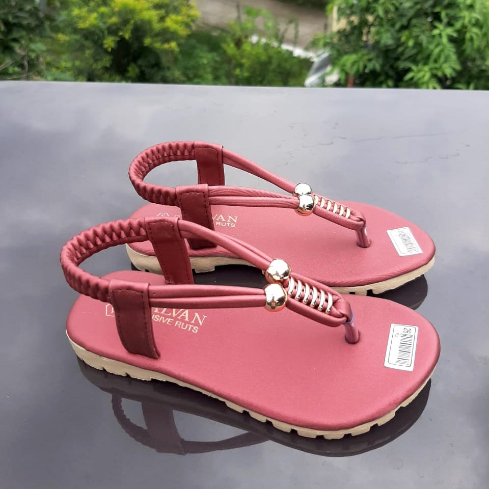 SDP07 Sepatu Sandal Anak Perempuan Umur 3 4 5 6 tahun - Motif Spiral