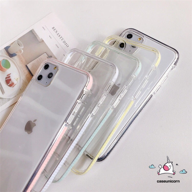 Soft Case Tpu Transparan Shockproof Anti Jatuh Untuk Iphone 12 11 Pro Max Xr Xs Max X 6s 8 7 Plus Se 2020