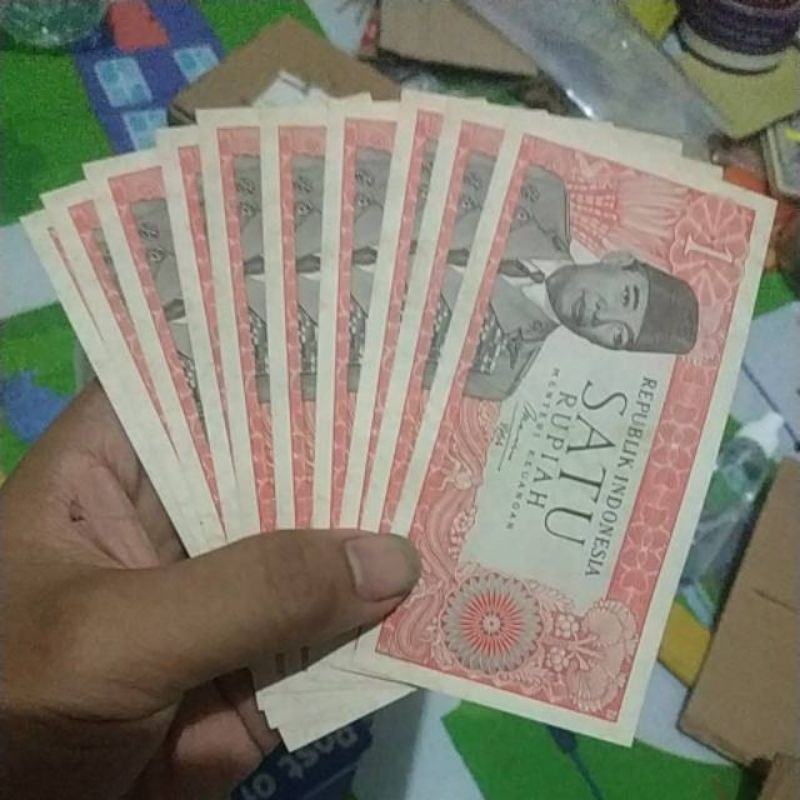 (GRESS/USED) Uang kuno 1 rupiah soekarno asli tahun 1964 uang mahar nikah rp 1 sukarno mahar nikah 2021 21 rupiah