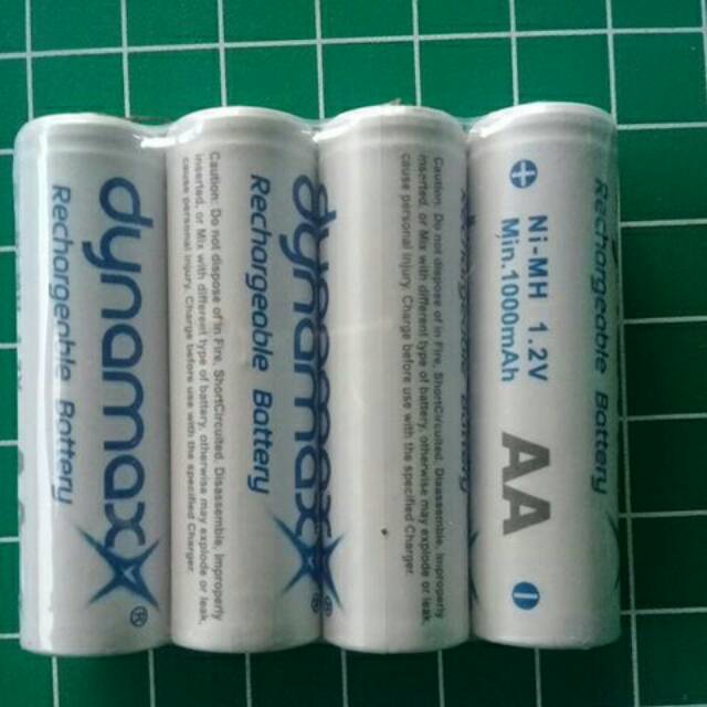 Dynamax Baterai AA 1000mAh Rechargeable (1pcs)