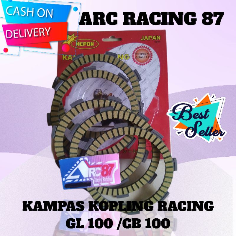 KAMPAS KOPLING RACING GL PRO / GL 100 / CB 100.