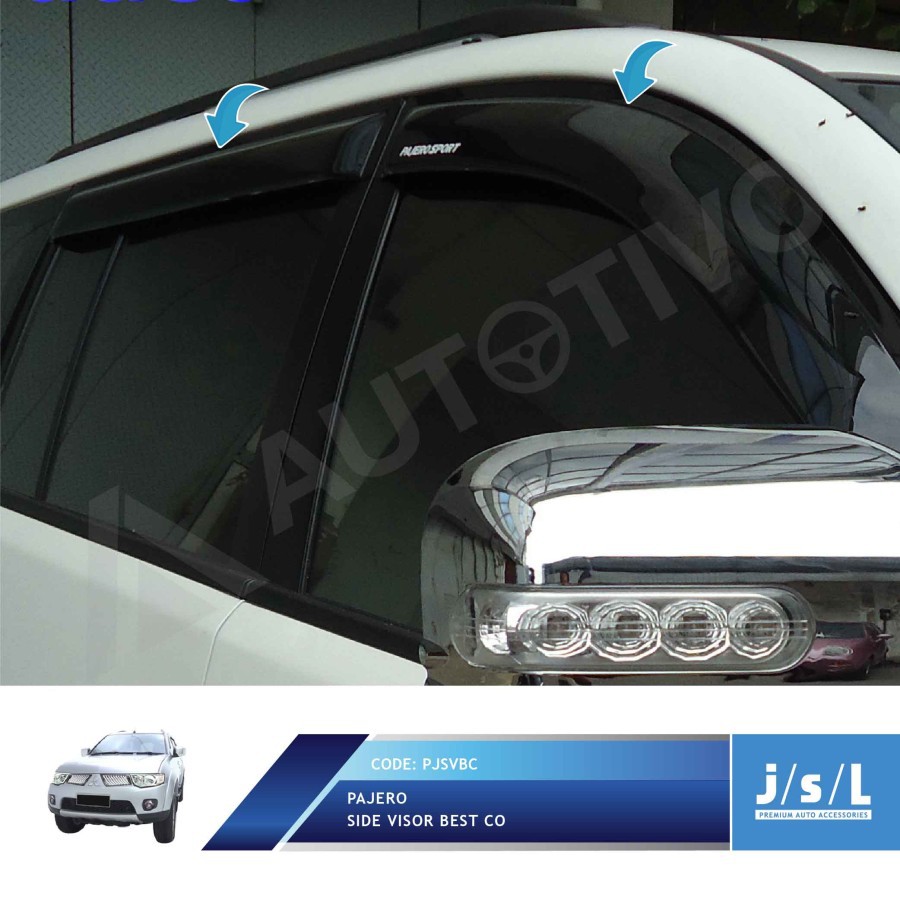 TALANG AIR PAJERO SIDE VISOR BEST CO BLACK