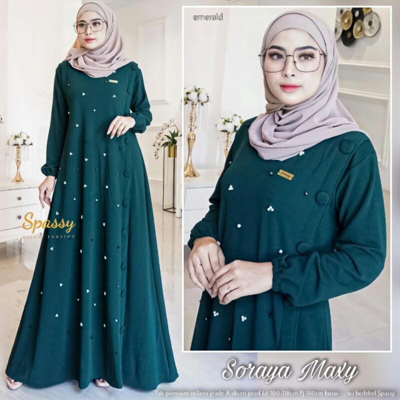 ANGGRAINI ~ SPASSY ~ GAMIS SYARI ~ GAMIS BUSUI ~ ORI SOLO ~ SORAYA MAXY ORIGINAL PRODUCT BY SPASSY