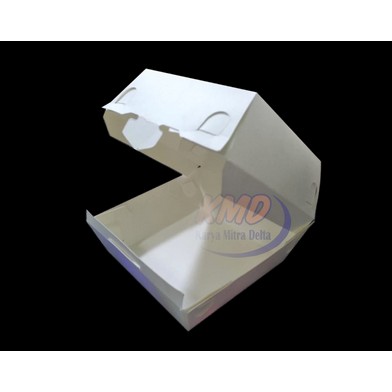 Dus Burger / Kotak Burger bahan ivory foodgrade / box burger / kemasan burger / paper tray burger