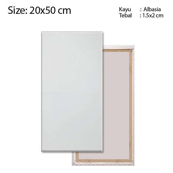 

Kanvas Lukis 20x50 cm Tebal 2 cm
