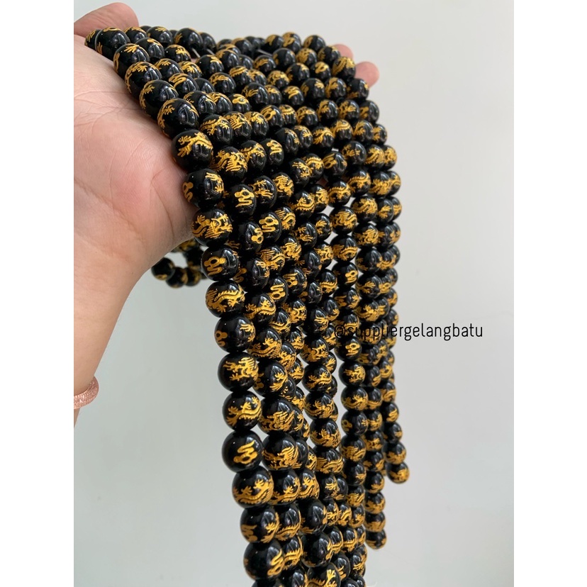 12mm omni padme hum naga renceng termurah bahan gelang tibet buddha om mani padme hum bahan kalung batu alam asli