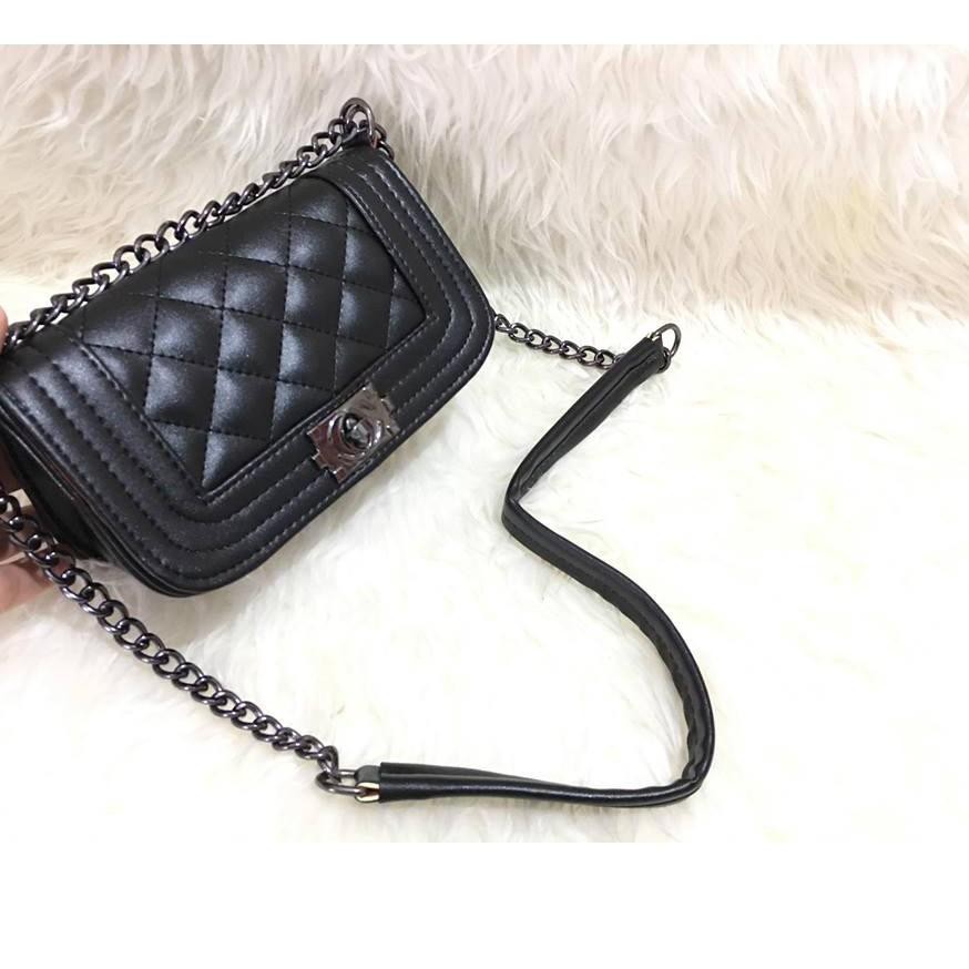 Hot Promo RumahTasBranded/COD SALE  TAS BATAM CHANEL BOY MINI 803 TAS SELEMPANG TAS WANITA/tas bra