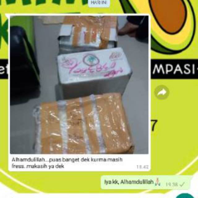 KURMA SUKARI PRODUK TERBARU 1 DUS ISI 3,2KG