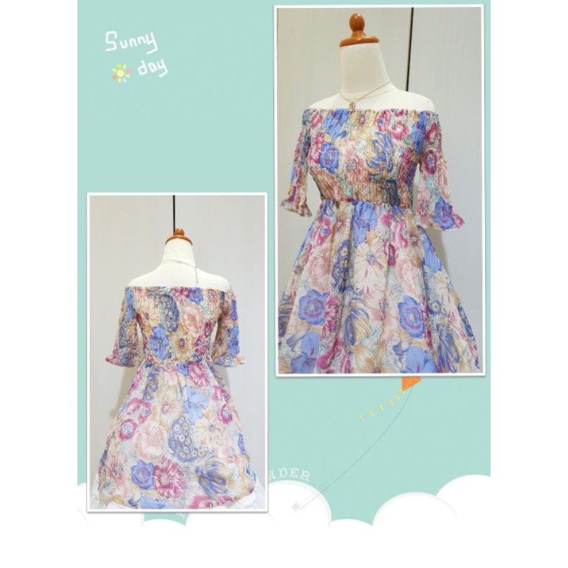 Dazzlin Floral Sabrina Top