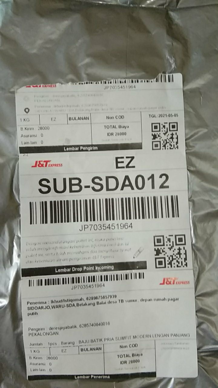 Baju Batik Pria Slimfit Modern Lengan Panjang Bl4 Wong [limited Edition]