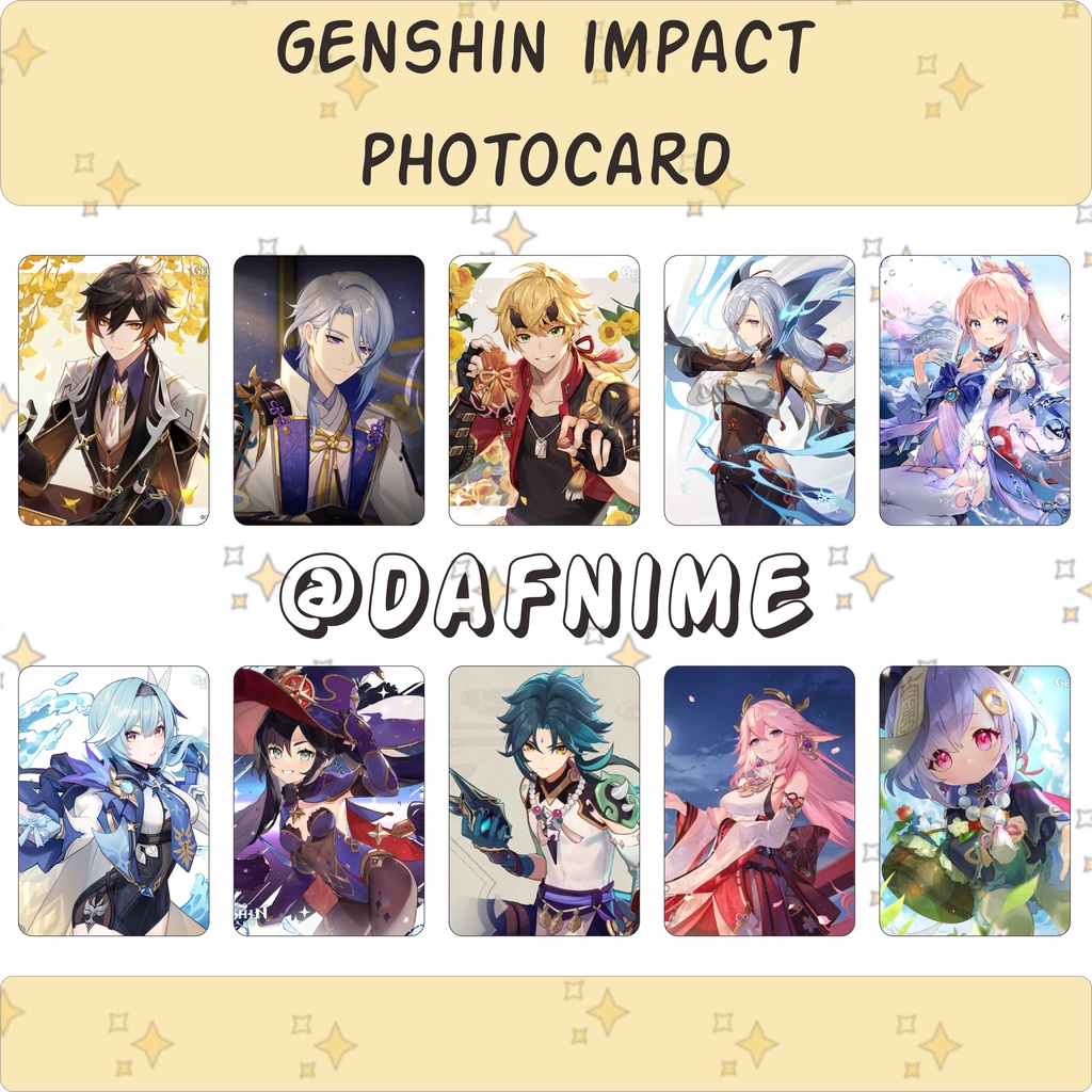 GENSHIN IMPACT PHOTOCARD EDITION