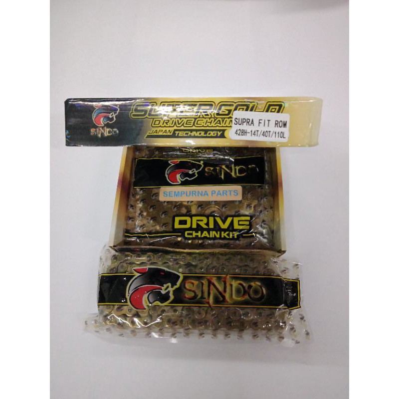 gear set racing gold supra fit new 40t - sindo