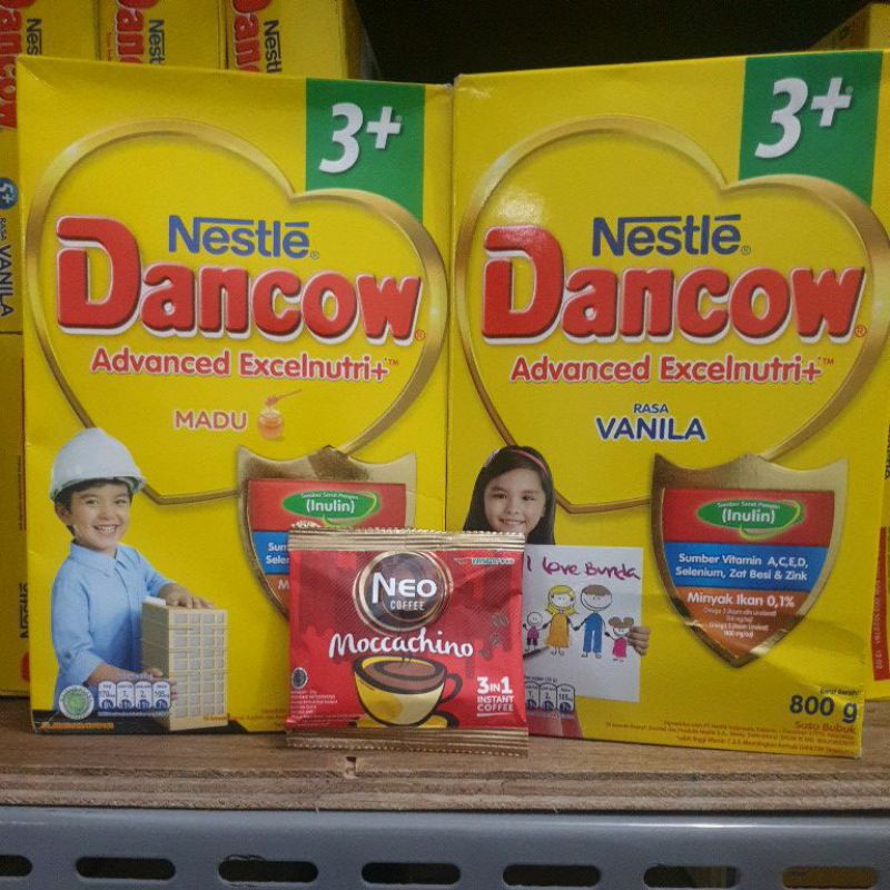 Dancow 3+ madu vanila coklat 800 gr