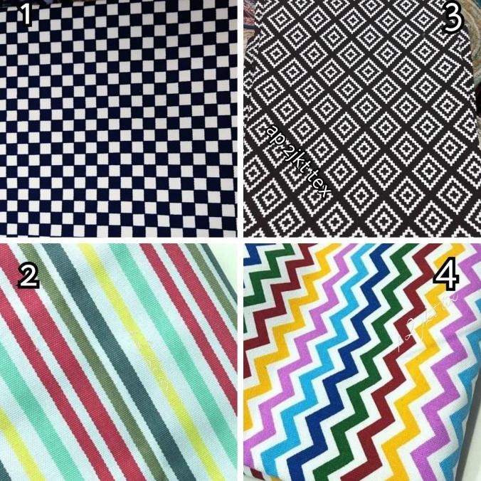 New Kain Tas, Sepatu /Bahan Kanvas Motif,Meteran Terlaris