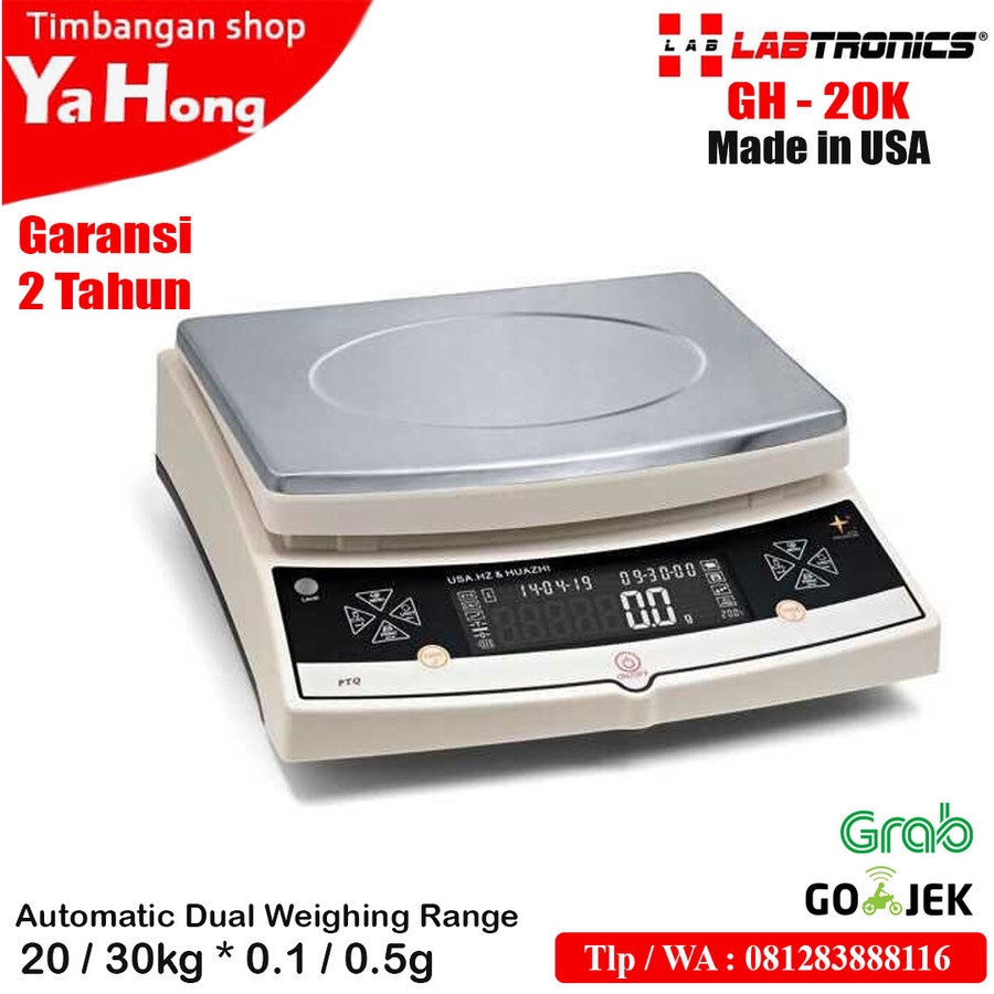 Timbangan Electronic Balance Labtronics Analitik Lab GH-20K 20kg 30kg