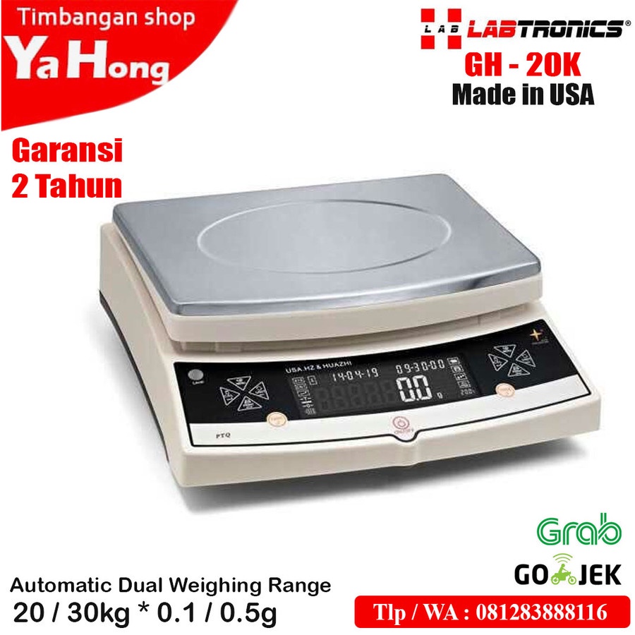 Timbangan Electronic Balance Labtronics Analitik Lab GH-20K 20kg 30kg