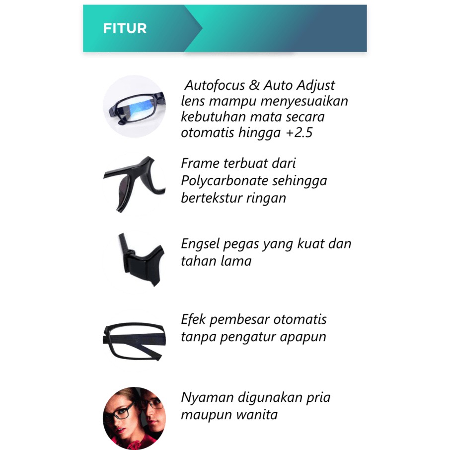 AutoFocus Smart Lens /  Kacamata Autofokus