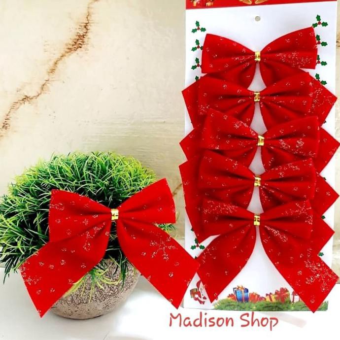 

Pita Natal Motif isi 6 Dekorasi Natal Hiasan Parcel Merry Christmas