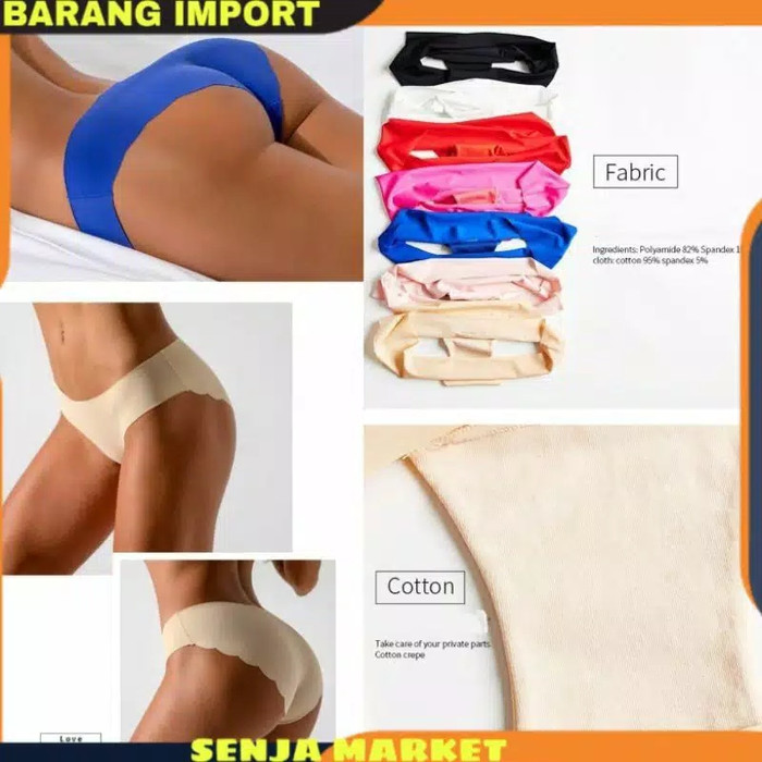 Celana dalam underwear seamless cangcut cd sorex Anti Nyeplak wanita - Pink, M