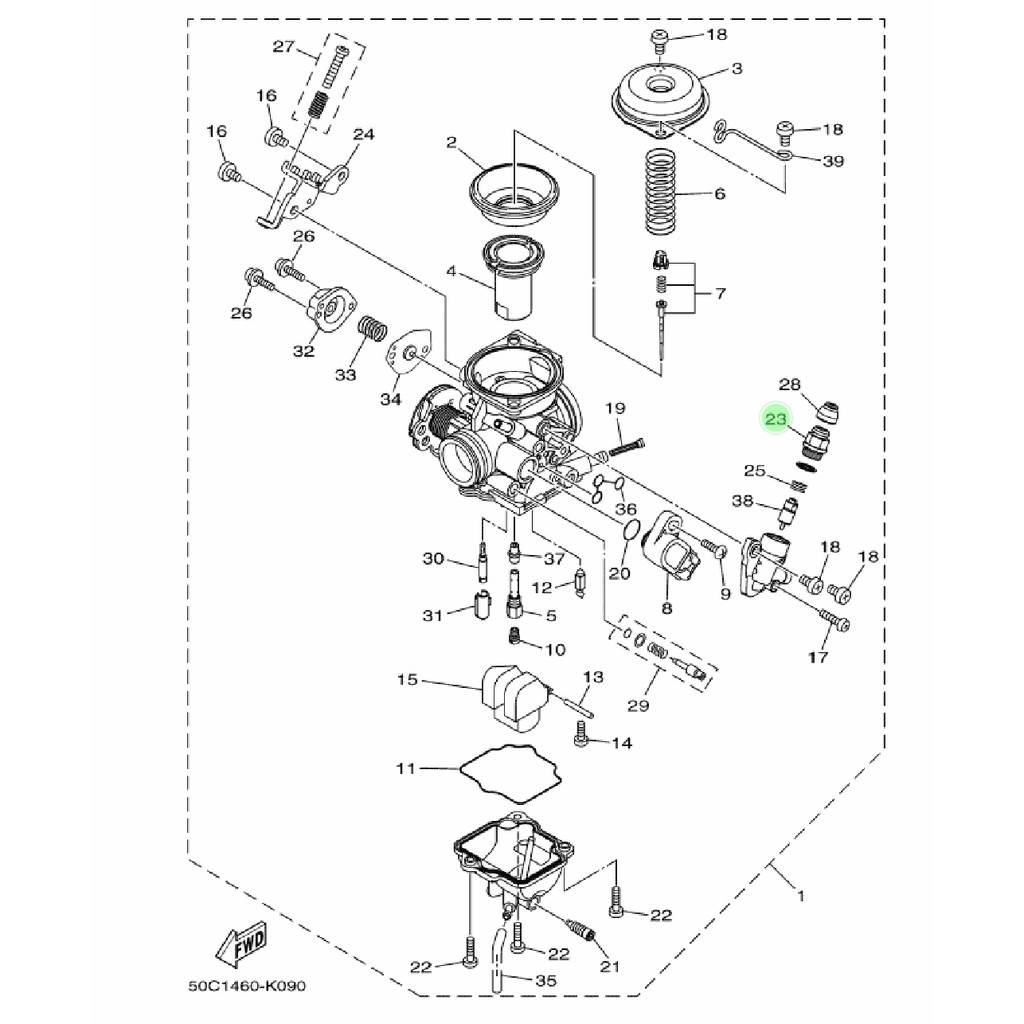 BAUT CAP PLUNGER NEPEL CUK CHOKE KARBU KARBURATOR JUPITER MX 135 NEW NJMX ORIGINAL YGP 3RW-14174-00