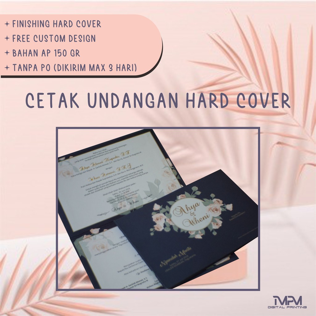 Undangan pernikahan hardcover