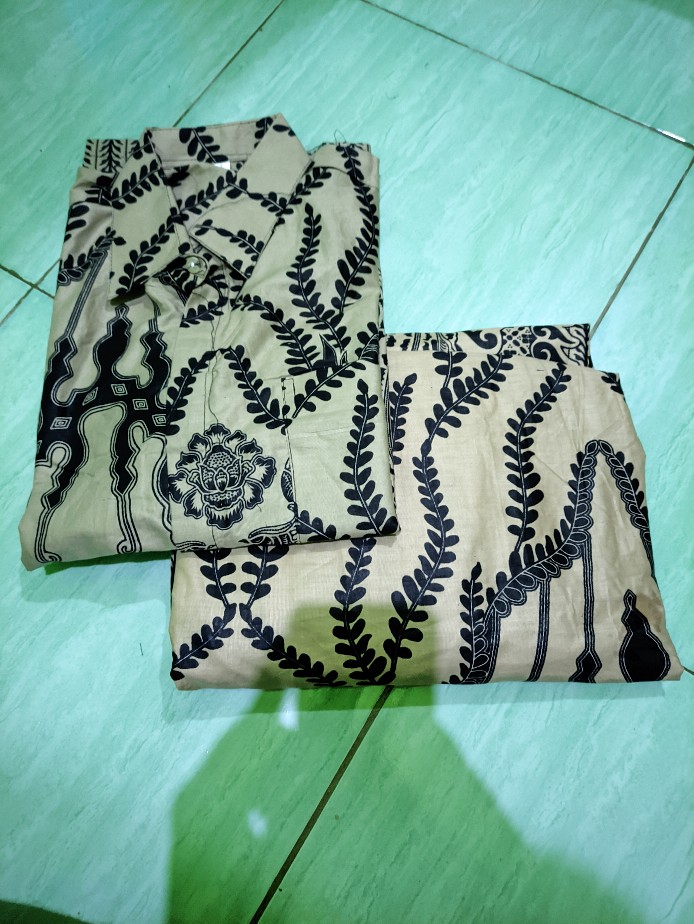 Maura Coupel Batik Couple Keluarga Sania Ruffle Ori Ndoro Jowi Dnt Motif Manuk Tarung