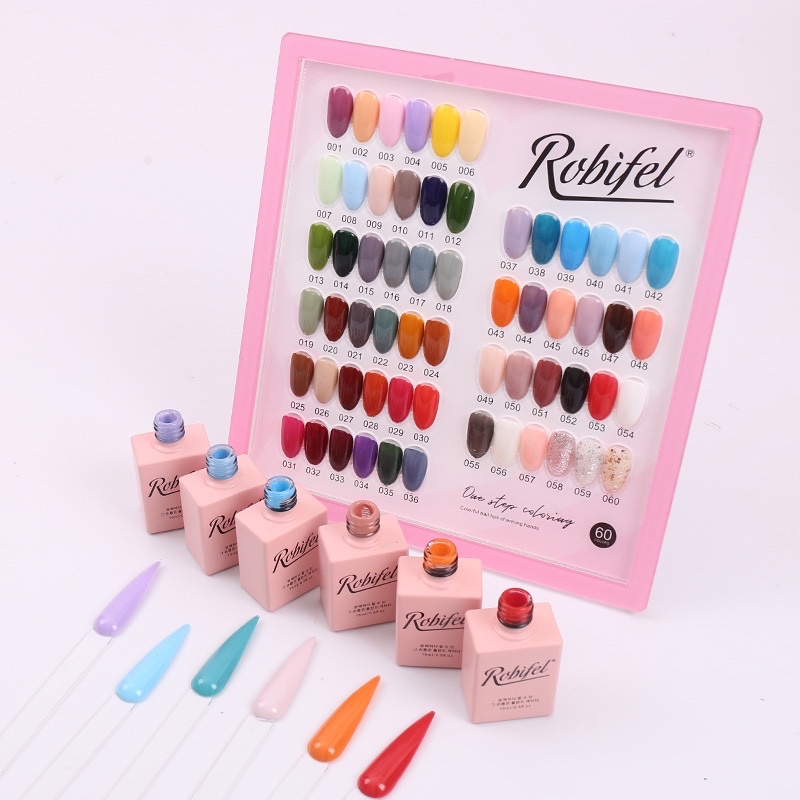 Robifel Set 60 Color Nail Gel Polish Soak Off Uv Gel