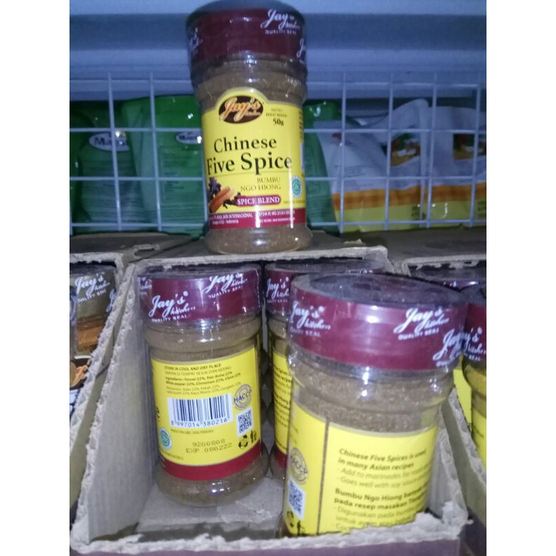

Jay's Chinese Five Spice (Lima rempah cina) murah, packing ori 50gr