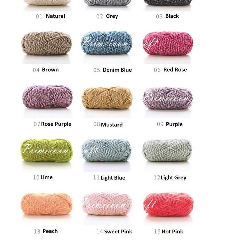 ♣ 1-20 Benang rajut katun semprot wol /benang rajut stonewashed SW1 ✾