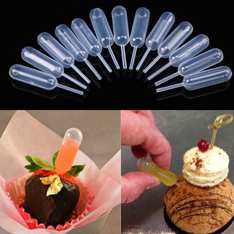 Pipet Kue Oval isi 10pcs / Pipet Fla Kue Lonjong / Pipet Ganache